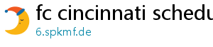 fc cincinnati schedule